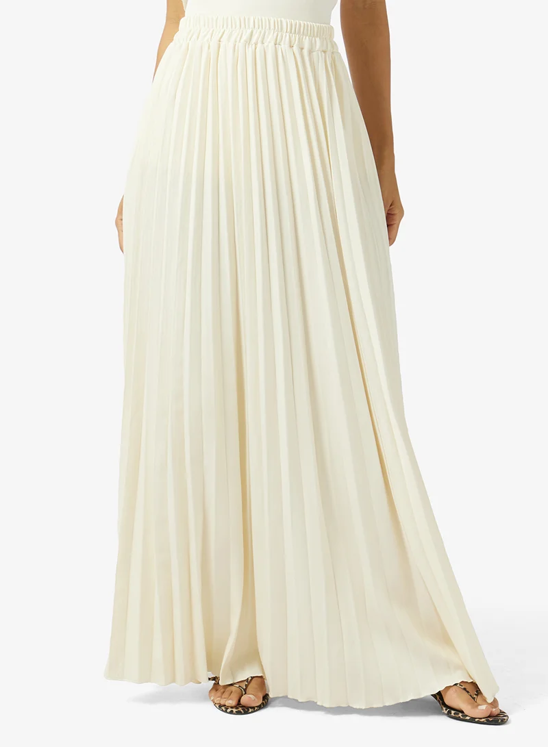 Ginger  Longline Drop Waist Top and Pleated Skirt Set for Women | Best Price UAE